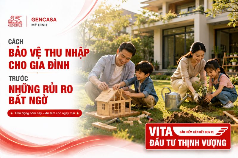 Cách bảo vệ thu nhập cho gia đình trước những rủi ro bất ngờ