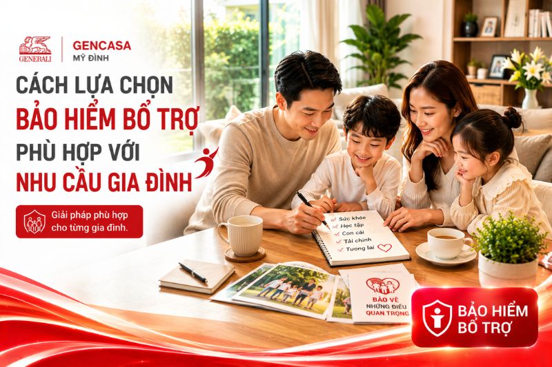 Cách lựa chọn bảo hiểm bổ trợ phù hợp với nhu cầu gia đình