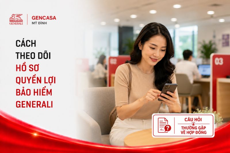 Cách theo dõi hồ sơ quyền lợi bảo hiểm generali