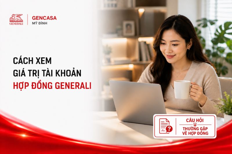 Cách xem giá trị tài khoản hợp đồng generali