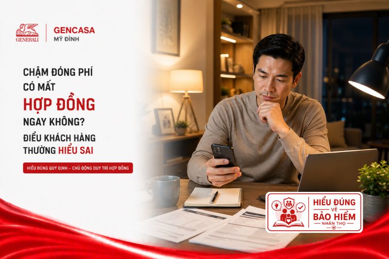 Chậm đóng phí có mất hợp đồng ngay không