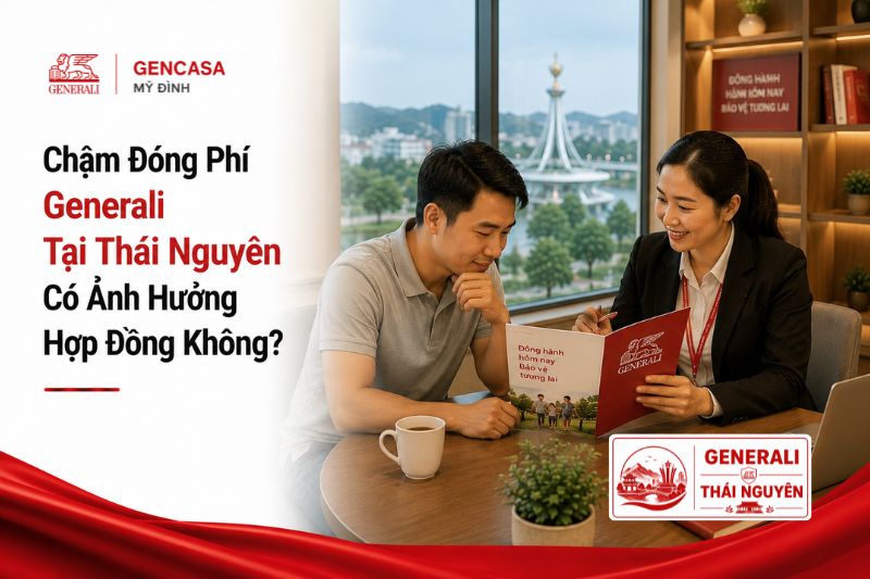 Chậm đóng phí Generali tại Thái Nguyên có ảnh hưởng hợp đồng không.