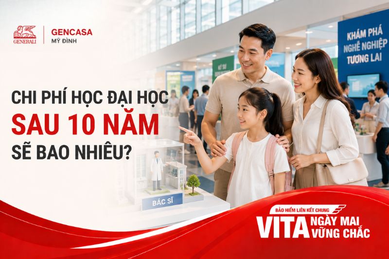 Chi phí đại học sau 10 năm sẽ bao nhiêu