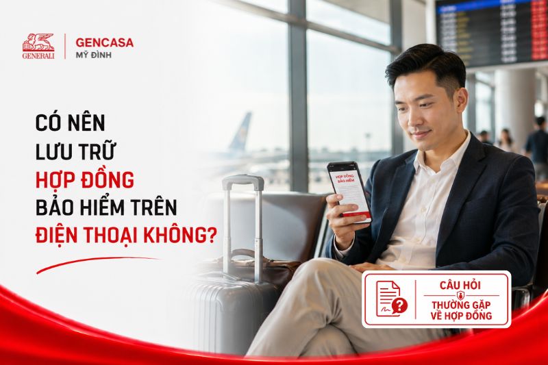 Có nên lưu trữ hợp đồng bảo hiểm trên điện thoại không
