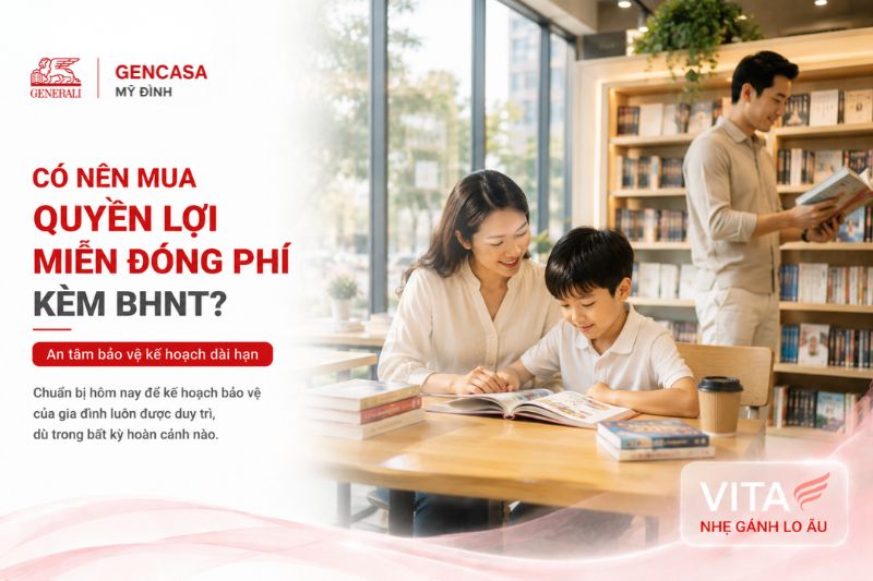 Có nên mua quyền lợi miến đóng phí kèm bảo hiểm nhân thọ