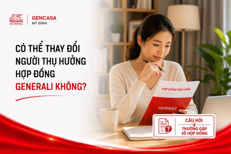 Có thể thay đổi người thụ hưởng hợp đồng generali không