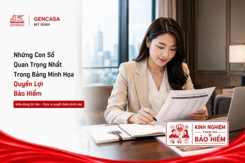 Những con số quan trọng nhất trong bảng minh họa quyền lợi bảo hiểm
