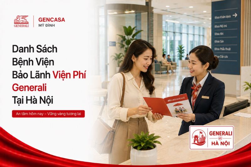 Danh sách bệnh viện bảo lãnh viện phí Generali tại Hà Nội.
