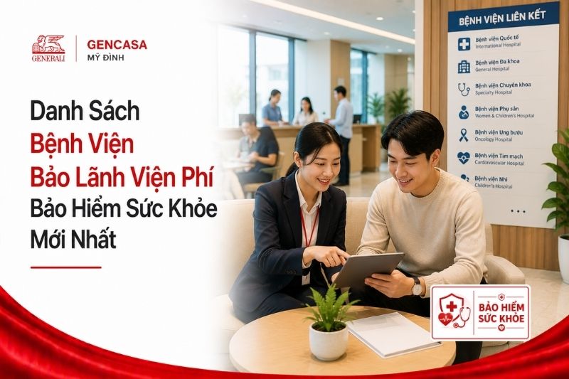 Danh sách bệnh viện bảo lãnh viện phí bảo hiểm sức khỏe mới nhất.