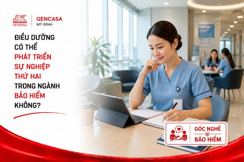 Điều dưỡng có thể phát triển sự nghiệp thứ hai trong ngành bảo hiểm không