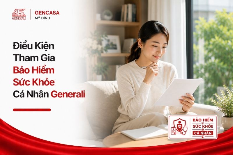 Điều kiện tham gia bảo hiểm sức khỏe cá nhân generali.