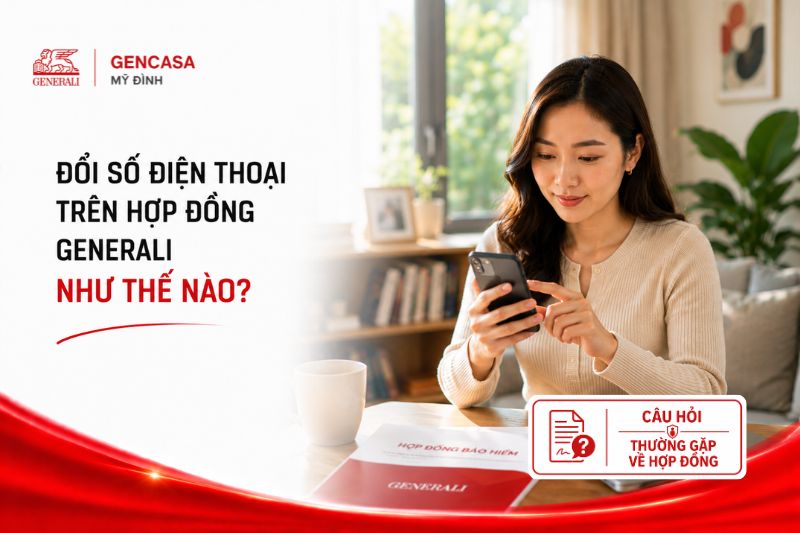 Đổi số điện thoại trên hợp đồng generali như thế nào