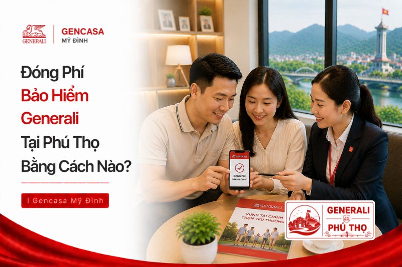 Đóng phí bảo hiểm Generali tại Phú Thọ bằng cách nào.