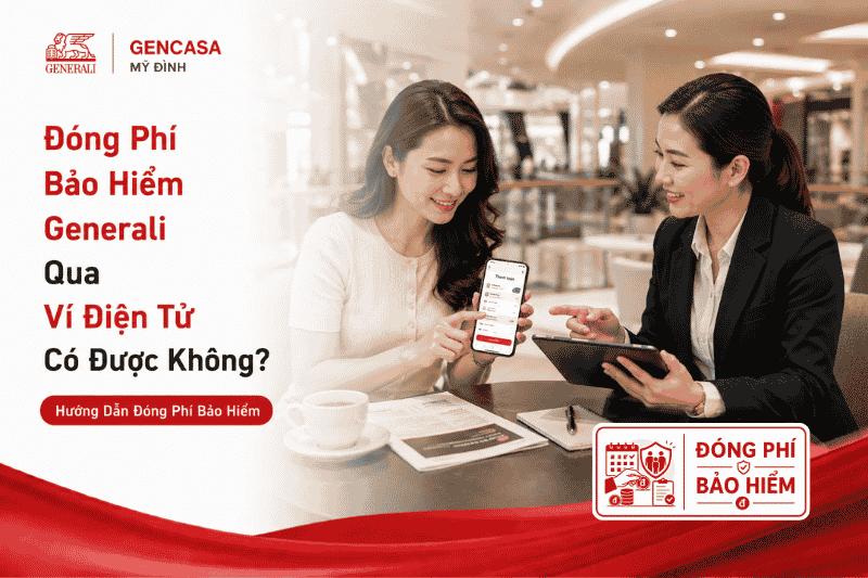 Đóng phí bảo hiểm generali qua ví điện tử có được không