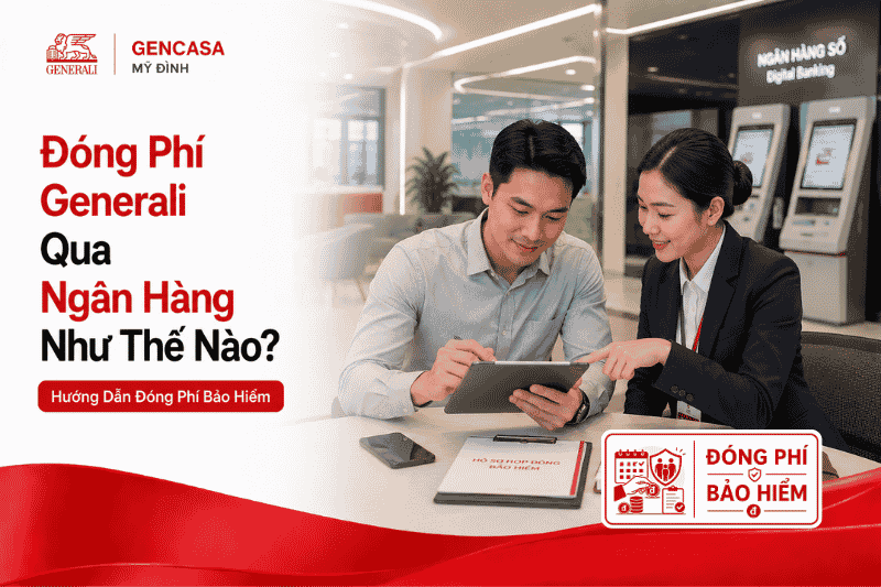 Đóng phí generali qua ngân hàng như thế nào