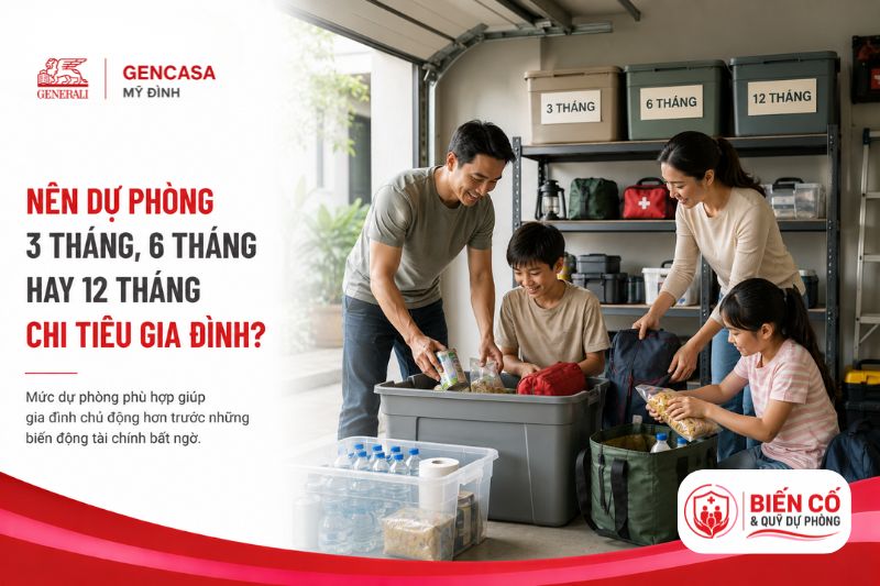 Nên dự phòng 3 tháng, 6 tháng hay 12 tháng chi tiêu gia đình