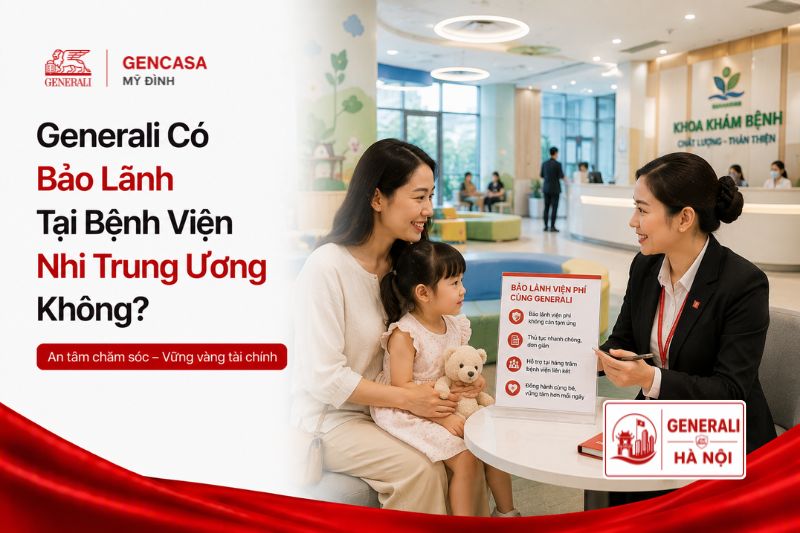 Generali có bảo lãnh tại bệnh viện nhi trung ương không.
