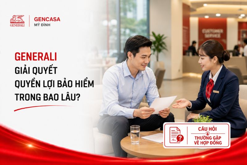 Generali giải quyết quyền lợi bảo hiểm trong bao lâu