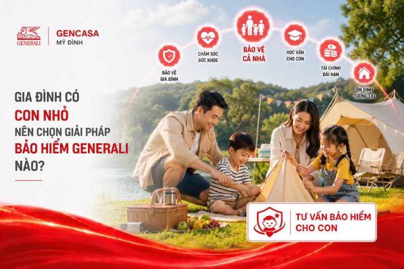 Gia đình có con nhỏ nên chọn giải pháp bảo hiểm generali nào
