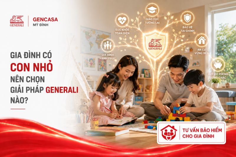Gia đình có con nhỏ nên chọn giải pháp generali nào