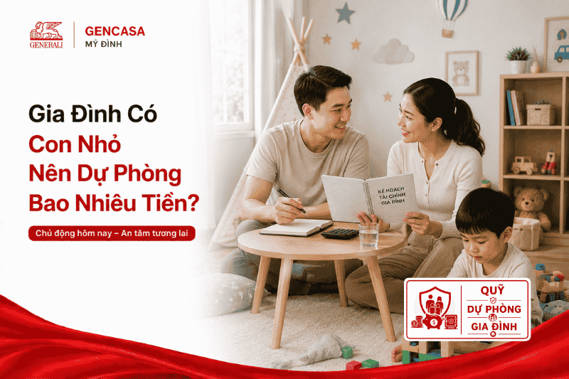 Gia đình có con nhỏ nên dự phòng bao nhiêu tiền