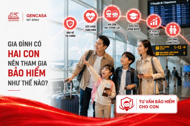 Gia đình có hai con nên tham gia bảo hiểm như thế nào