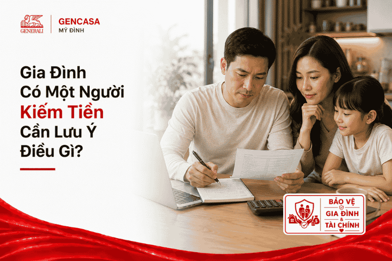 Gia đình có một người kiếm tiền cần lưu ý điều gì