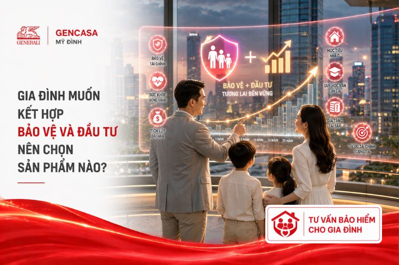 Gia đình muốn kết hợp bảo vệ và đầu tư nên chọn sản phẩm nào