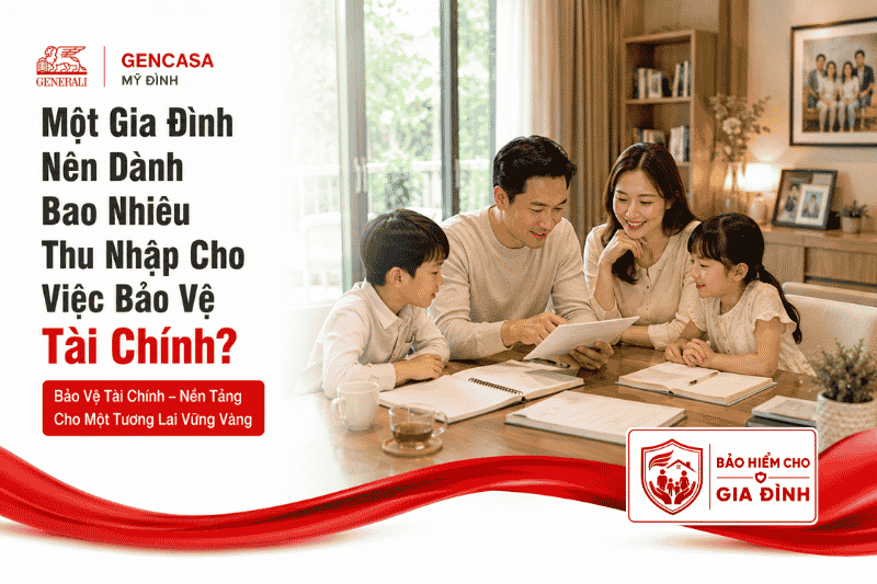 Một gia đình nên dành bao nhiêu thu nhập cho việc bảo vệ tài chính