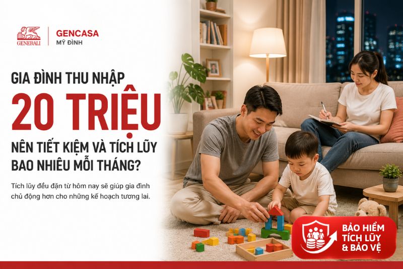 Gia đình 20 triệu nên tiết kiệm và tích lũy bao nhiêu mỗi tháng