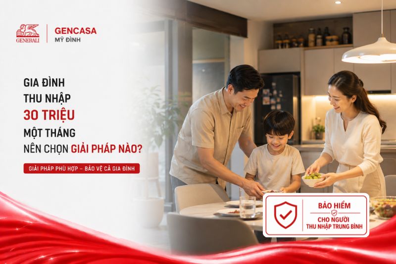 Gia đình thu nhập 30 triệu một tháng nên chọn giải pháp nào