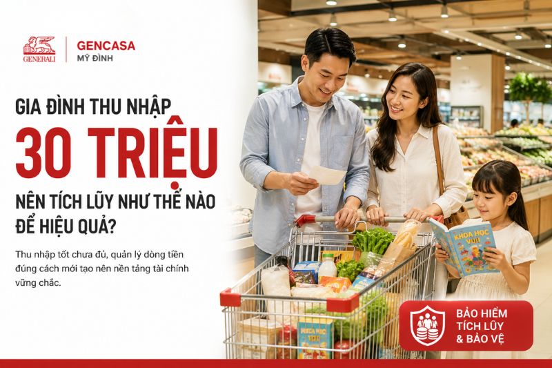 Gia đình thu nhập 30 triệu nên tích lũy như thế nào để hiệu quả