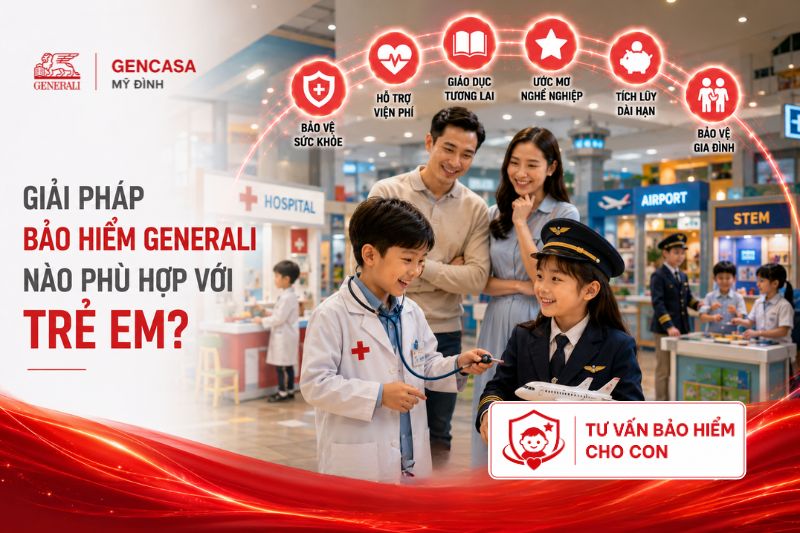 Giải pháp bảo hiểm generali nào phù hợp với trẻ em