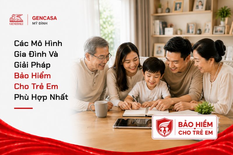 Các mô hình gia đình và giả pháp bảo hiểm cho trẻ em phù hợp nhất