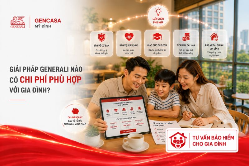 Giải pháp generali nào có chi phí phù hợp với gia đình