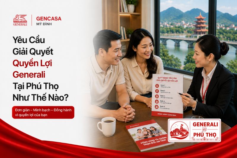 Yêu cầu giải quyết quyền lợi Generali tại Phú Thọ như thế nào.