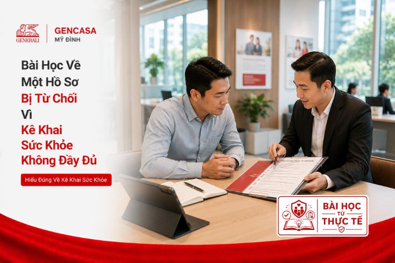 Bài học về một hồ sơ bị từ chối vì kê khai sức khỏe không đầy đủ