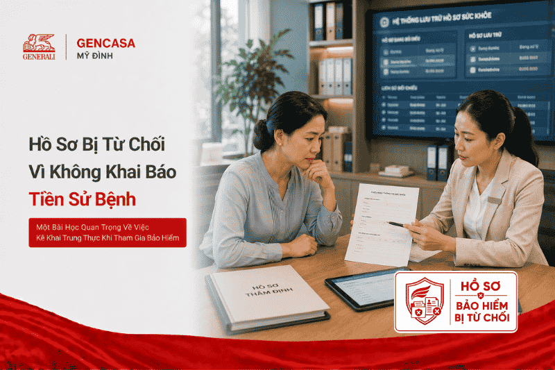 Hồ sơ bị từ chối vì không khai báo tiền sử bệnh
