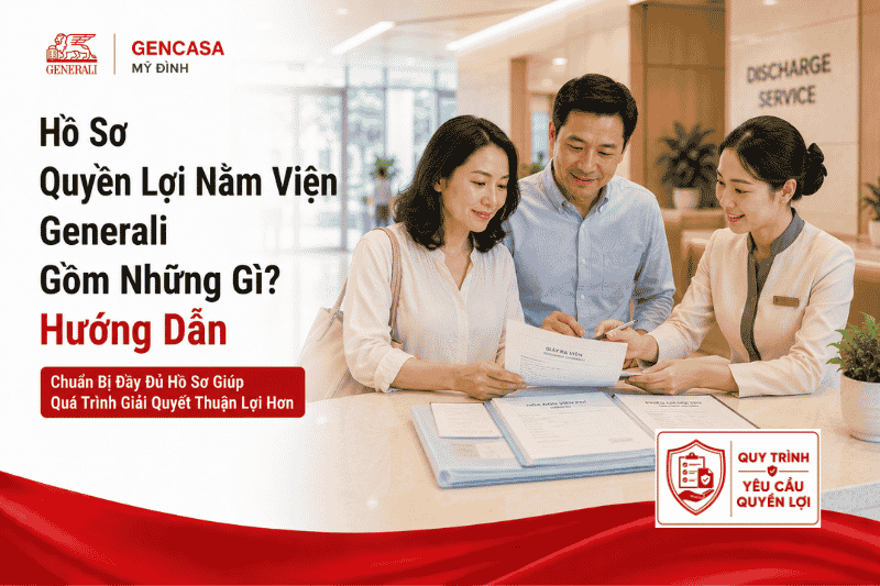 Hồ sơ quyền lợi nằm viện generali gồm những gì