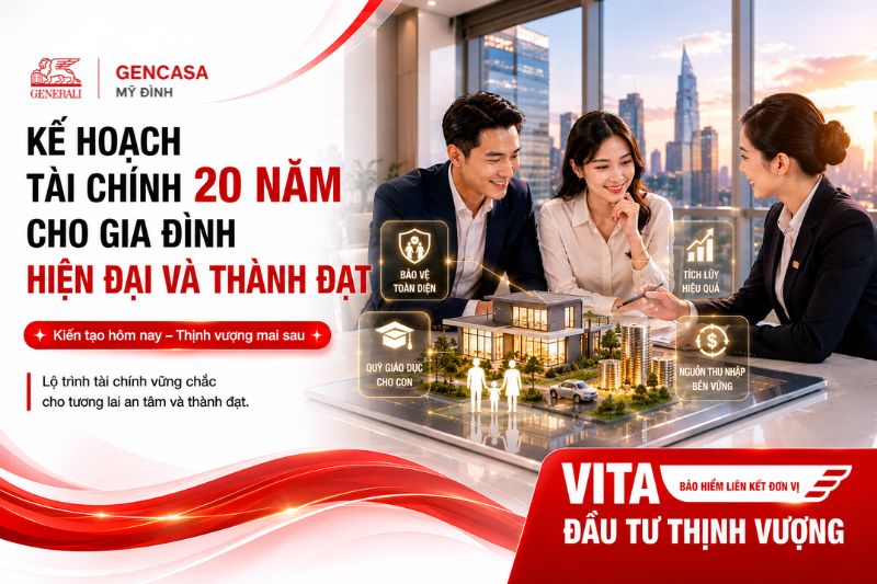 Kế hoạch tài chính 20 năm cho gia đình hiện đại và thành đạt
