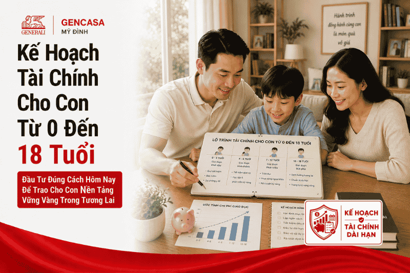 Kế hoạch tài chính cho con từ 0 đến 18 tuổi