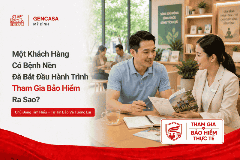 Một khách hàng có bệnh nền đã bắt đầu hành trình tham gia bảo hiểm ra sao