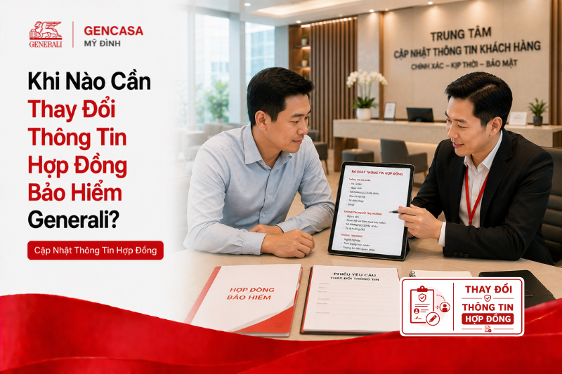 Khi nào cần thay đổi thông tin hợp đồng bảo hiểm generali