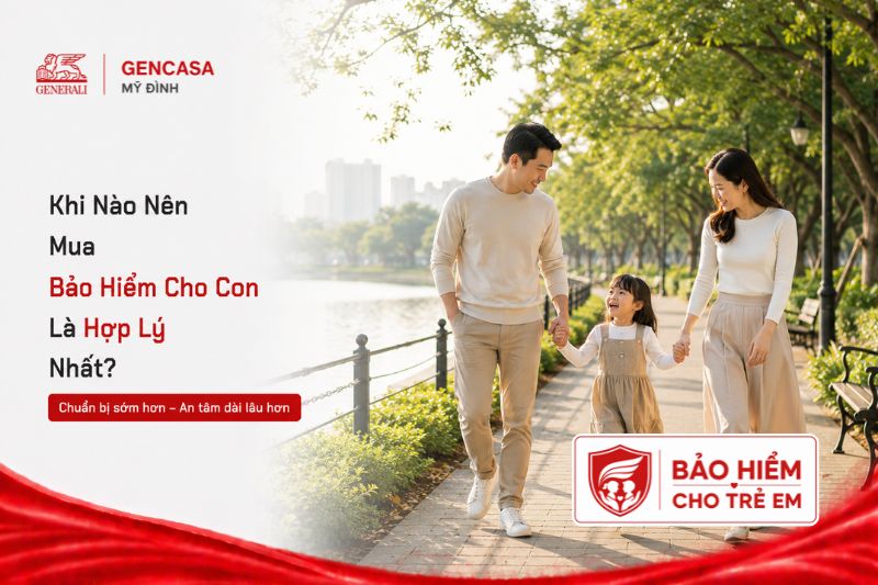 Khi nào nên mua bảo hiểm cho con là hợp lý nhất
