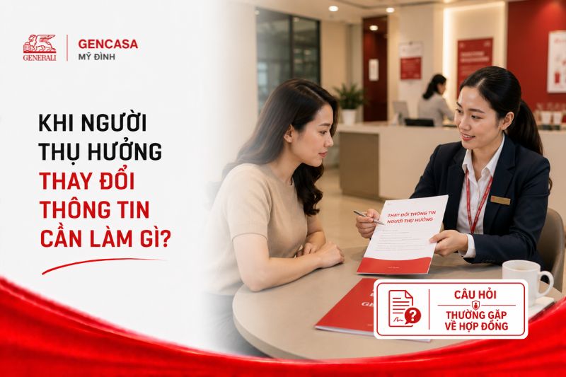Khi người thụ hưởng thay đổi thông tin cần làm gì