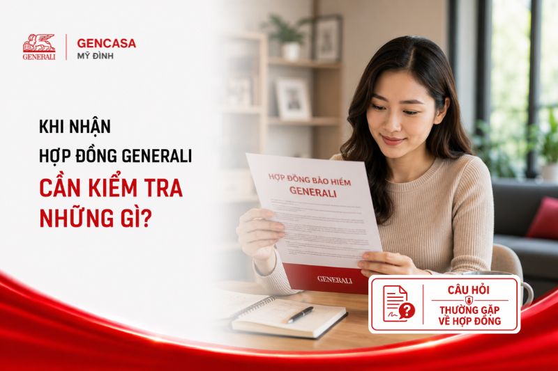 Khi nhận hợp đồng generali cần kiểm tra những gì