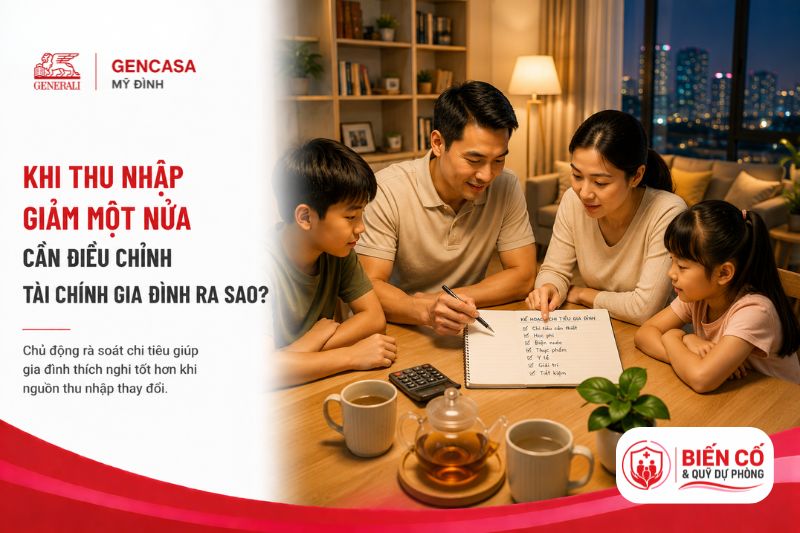 Khi thu nhập giảm một nửa cần điều chỉnh gia đình ra sao