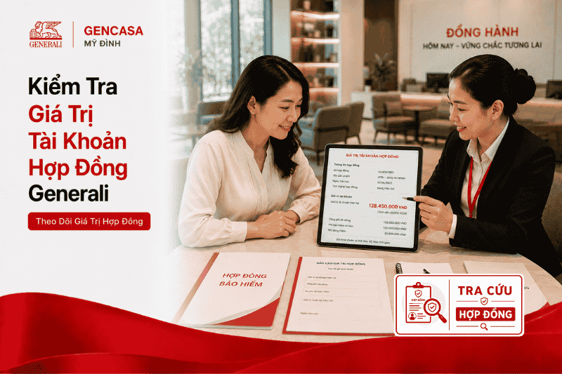 Kiểm tra giá trị tài khoản hợp đồng generali