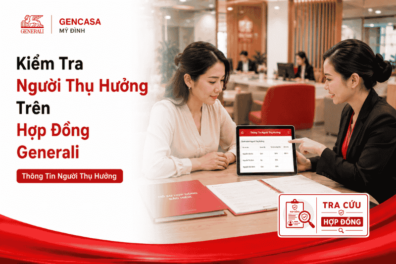 Kiểm tra người hưởng trên hợp đồng generali