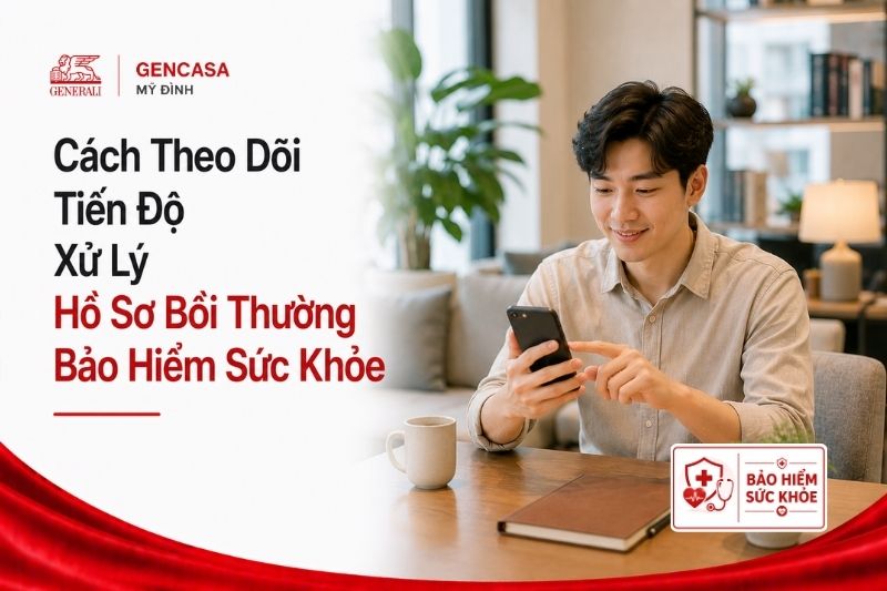 Cách theo dõi tiến độ xử lý hồ sơ bồi thường bảo hiểm sức khỏe.